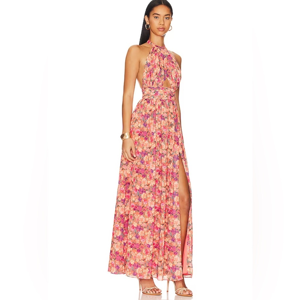 Hazel Gown in Impressionist Floral lovers + friends dress xl
